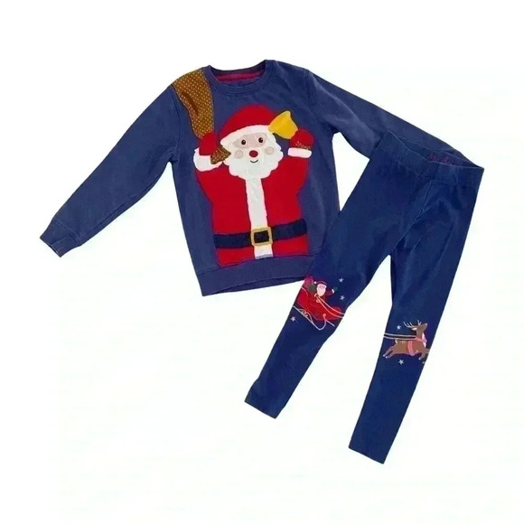 Mini Boden Appliqué Santa Clause Set 7/8 - Picture 1 of 6